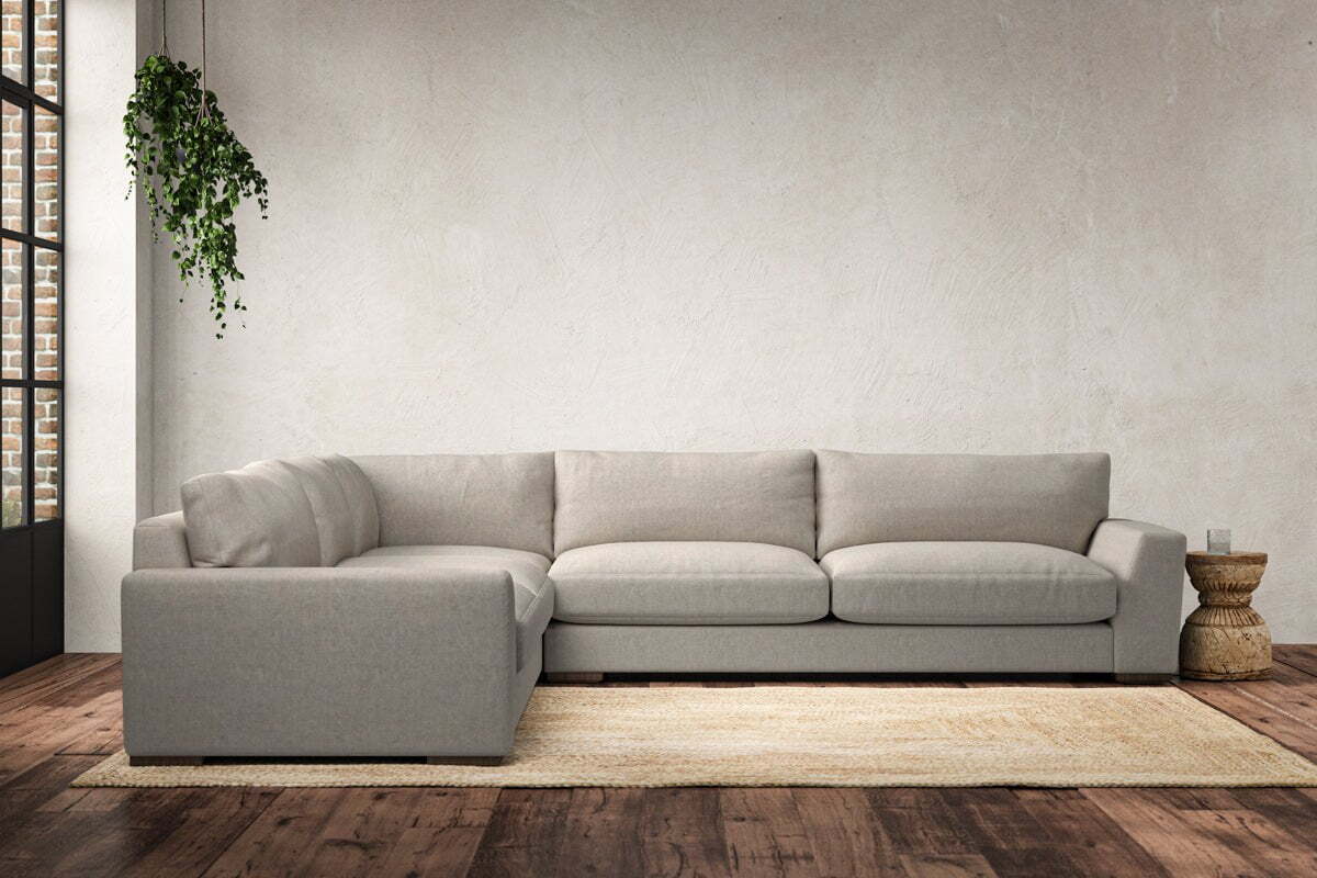 Guddu Grand Left Hand Corner Sofa - Brera Linen Natural - Image 2