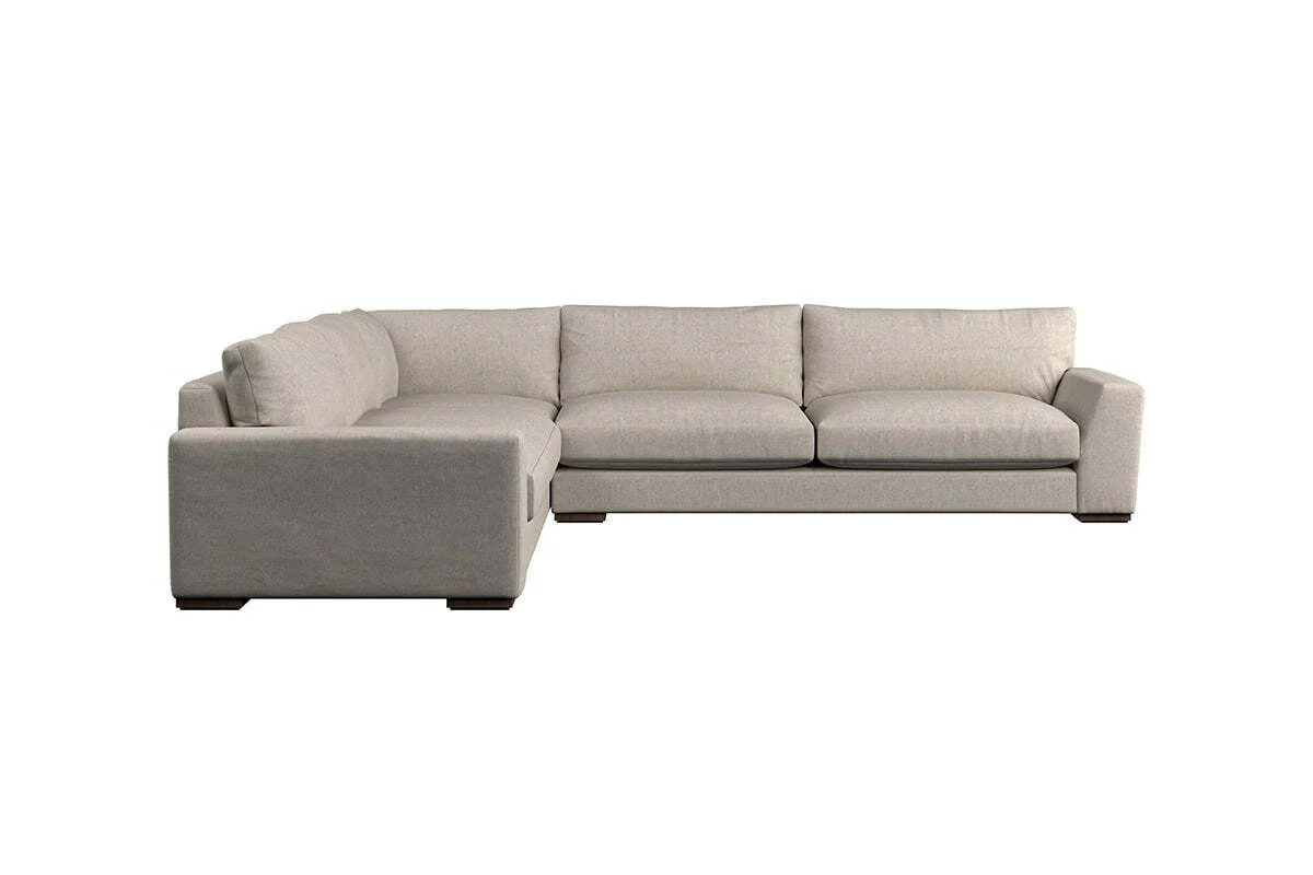 Guddu Grand Left Hand Corner Sofa - Brera Linen Pebble - Image 3