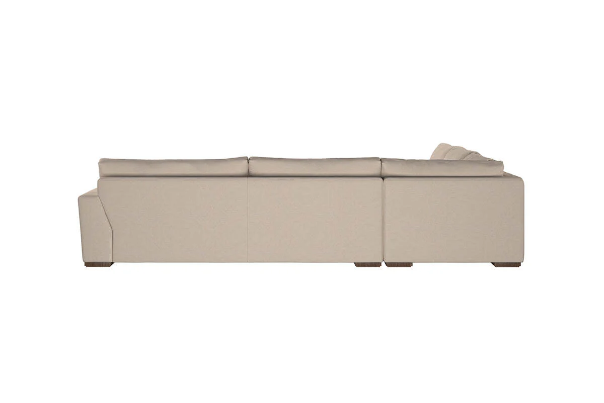 Guddu Grand Left Hand Corner Sofa - Recycled Cotton Ochre - Image 5