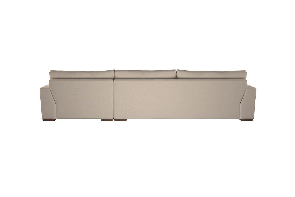 Guddu Grand Right Hand Chaise Sofa - Recycled Cotton Airforce - Image 5