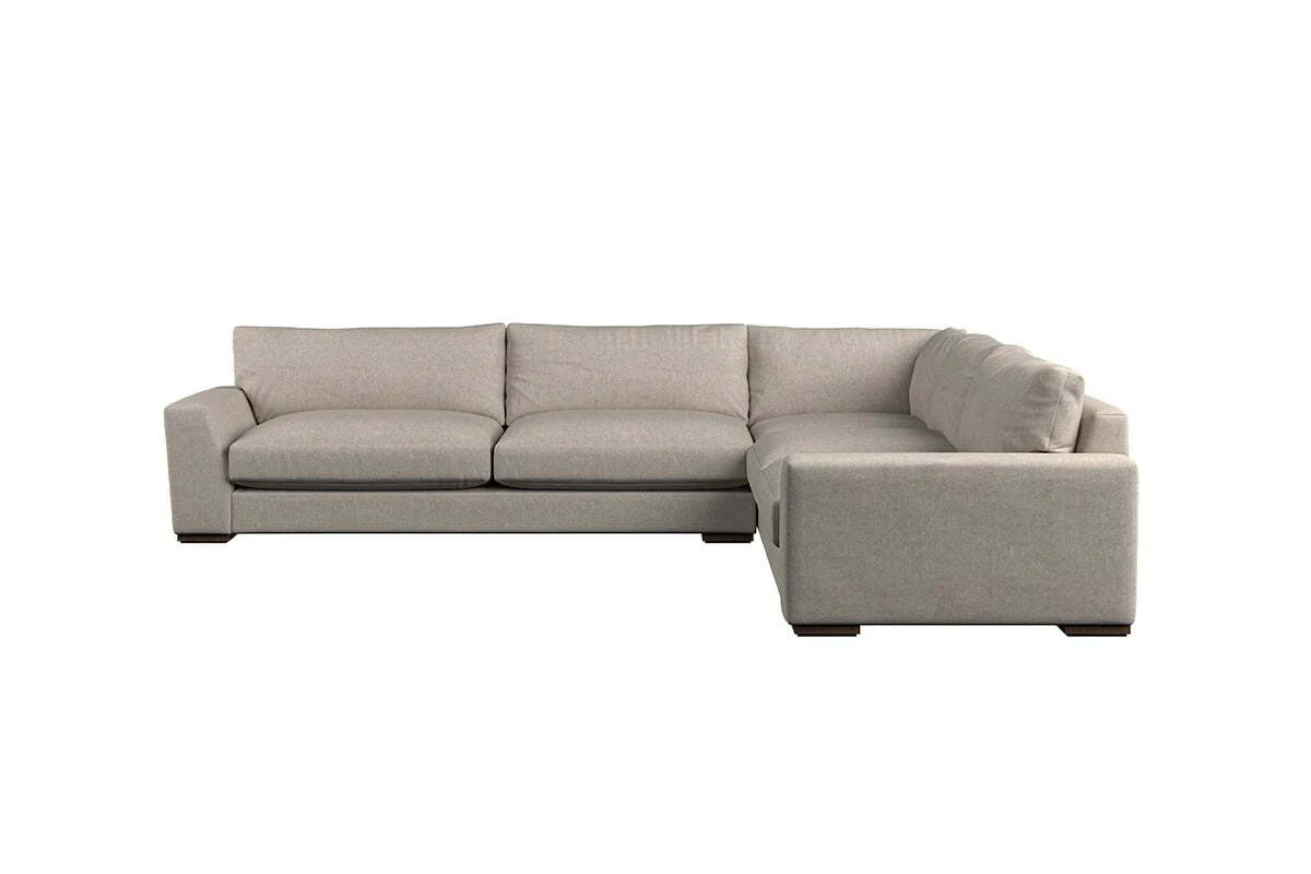 Guddu Grand Right Hand Corner Sofa - Brera Linen Smoke - Image 3