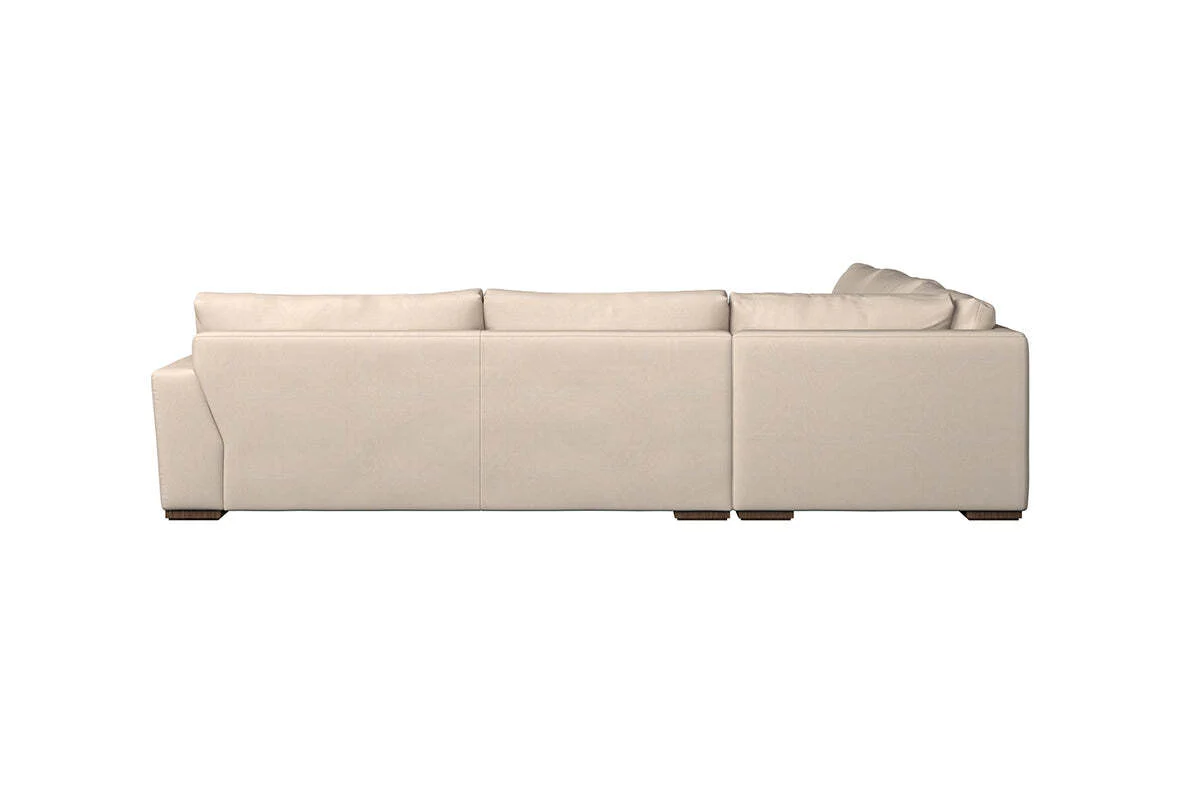 Guddu Grand Right Hand Corner Sofa - Recycled Cotton Lavender - Image 4