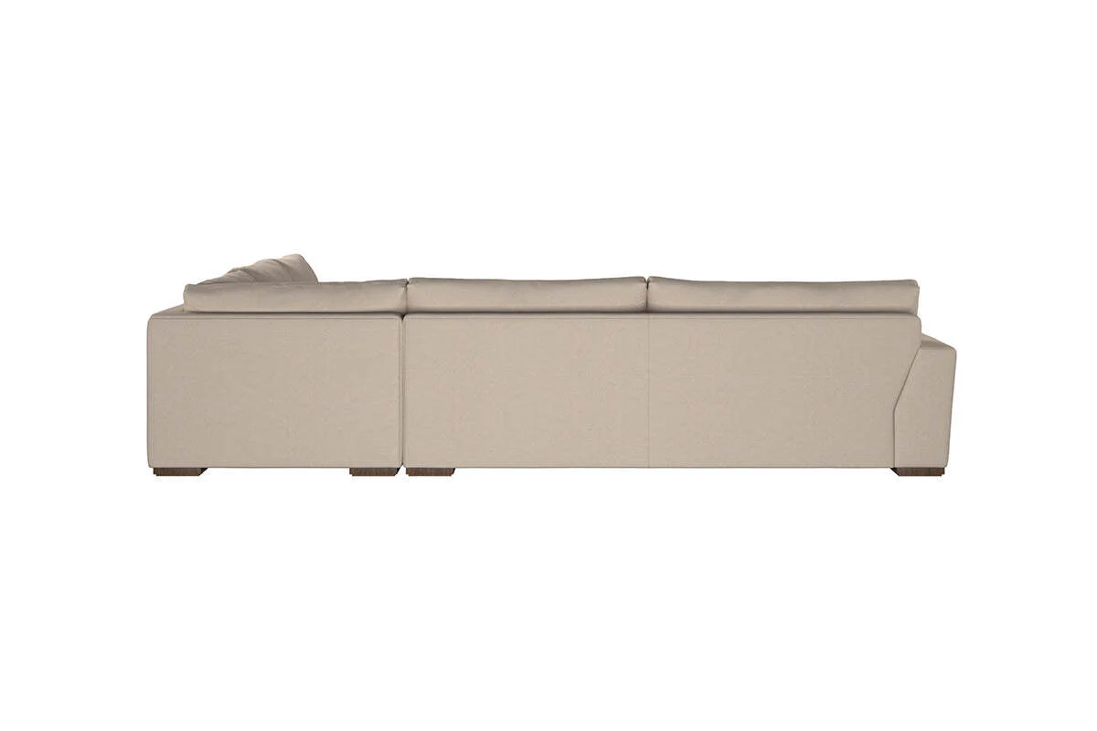 Guddu Grand Right Hand Corner Sofa - Recycled Cotton Lavender - Image 5