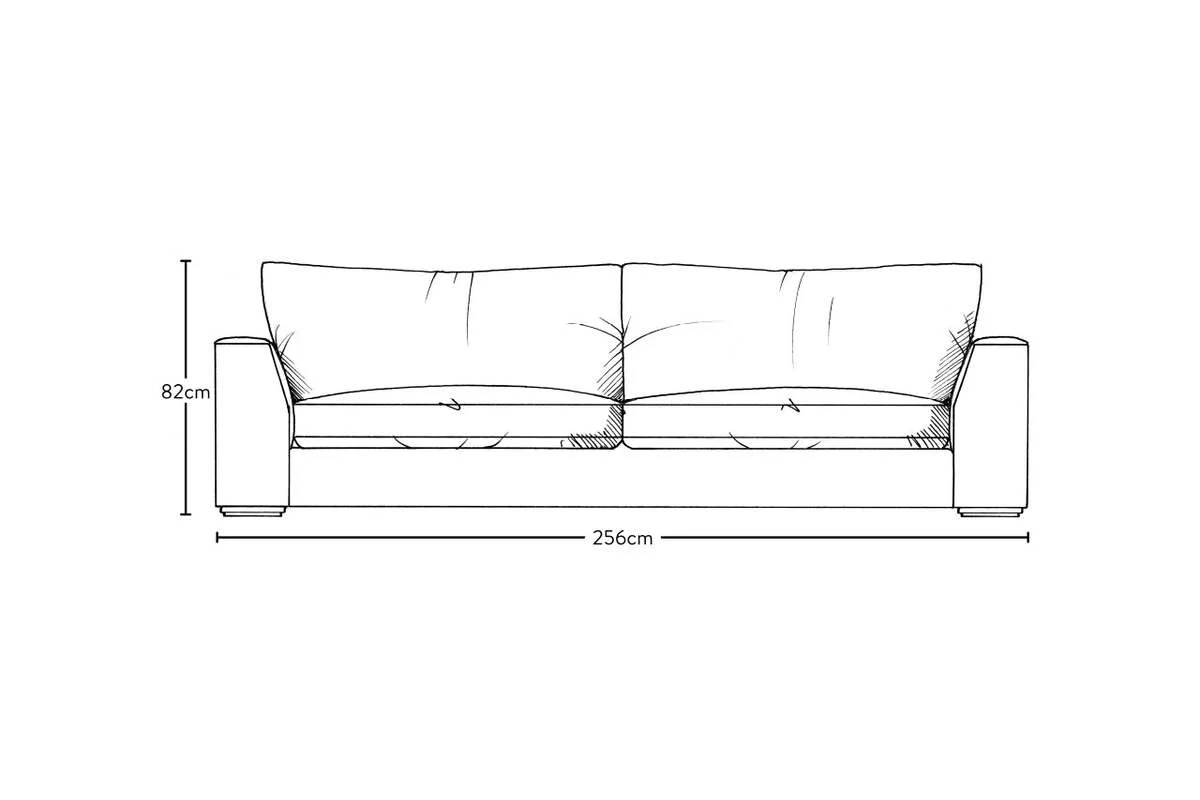 Guddu Grand Sofa - Recycled Cotton Thunder - Image 6
