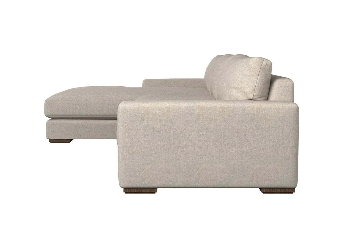 Guddu Large Left Hand Chaise Sofa - Brera Linen Charcoal - Image 4