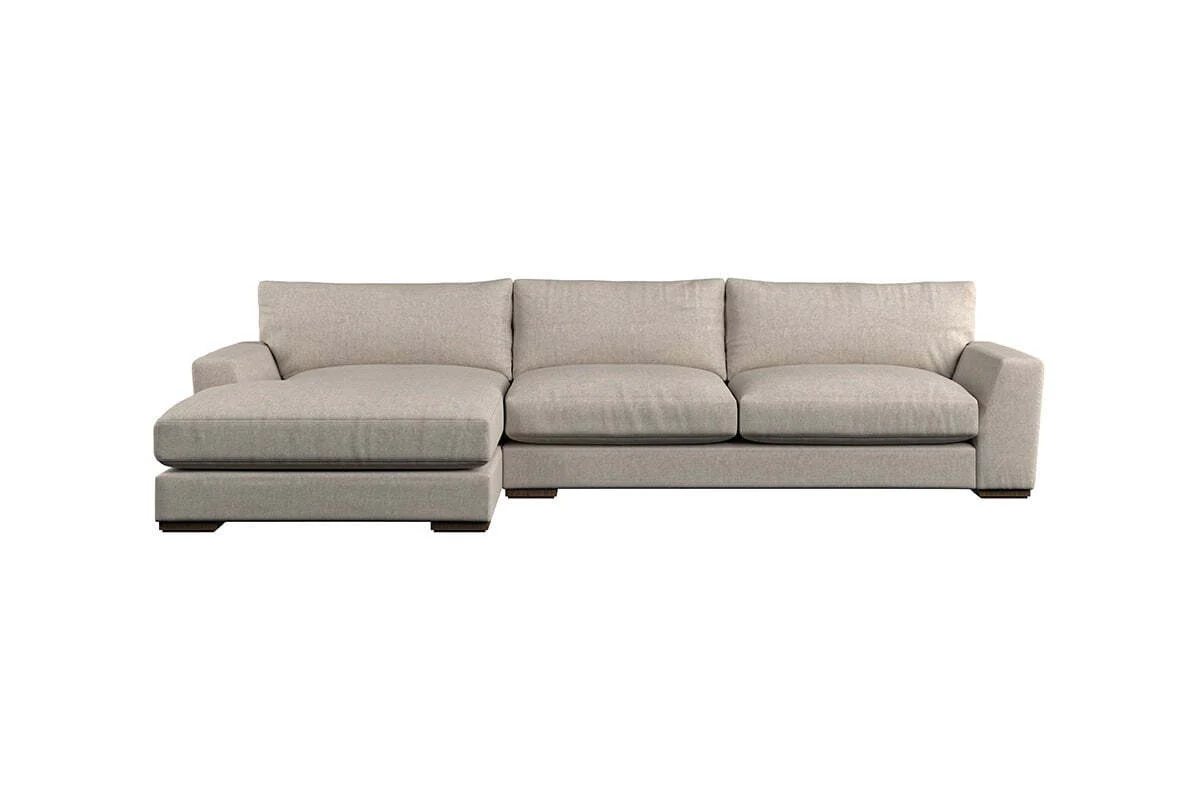 Guddu Large Left Hand Chaise Sofa - Brera Linen Dusk - Image 3