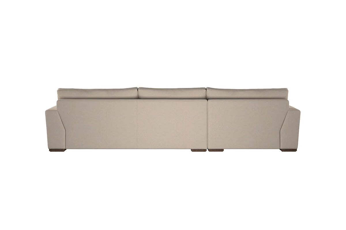 Guddu Large Left Hand Chaise Sofa - Recycled Cotton Airforce - Image 5