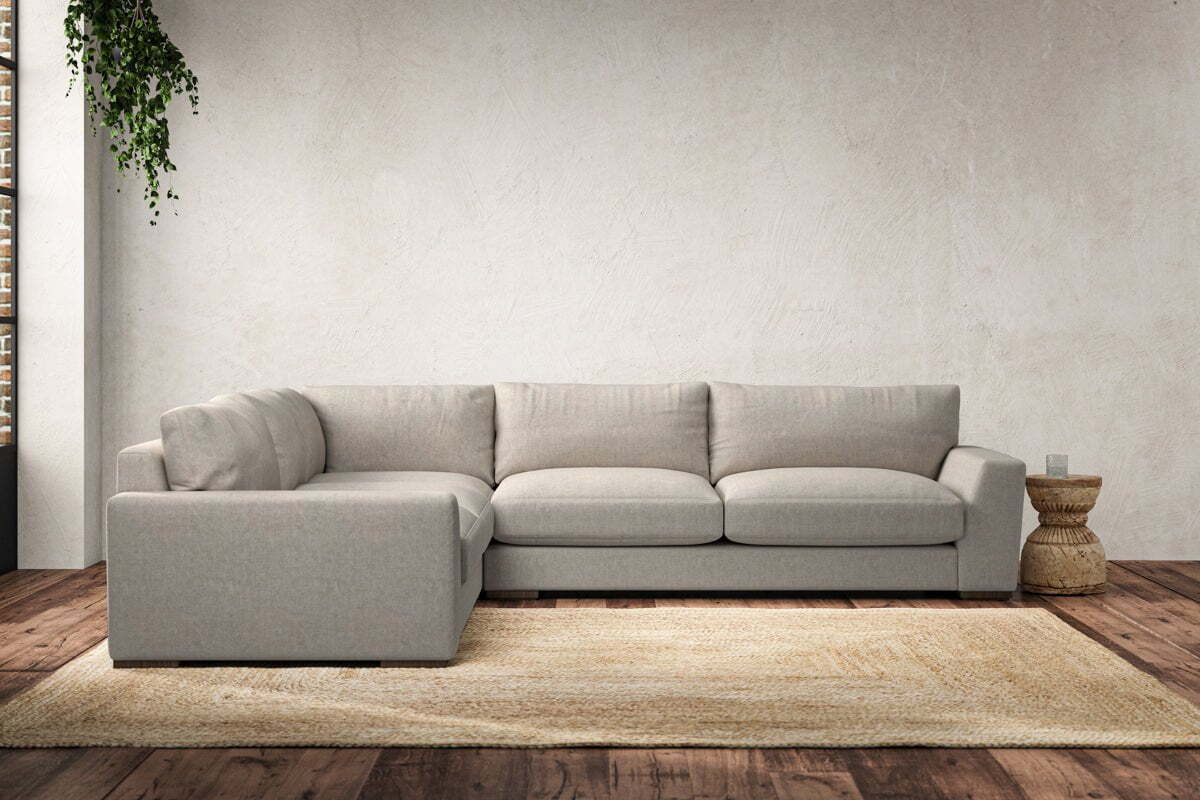 Guddu Large Left Hand Corner Sofa - Brera Linen Natural - Image 2
