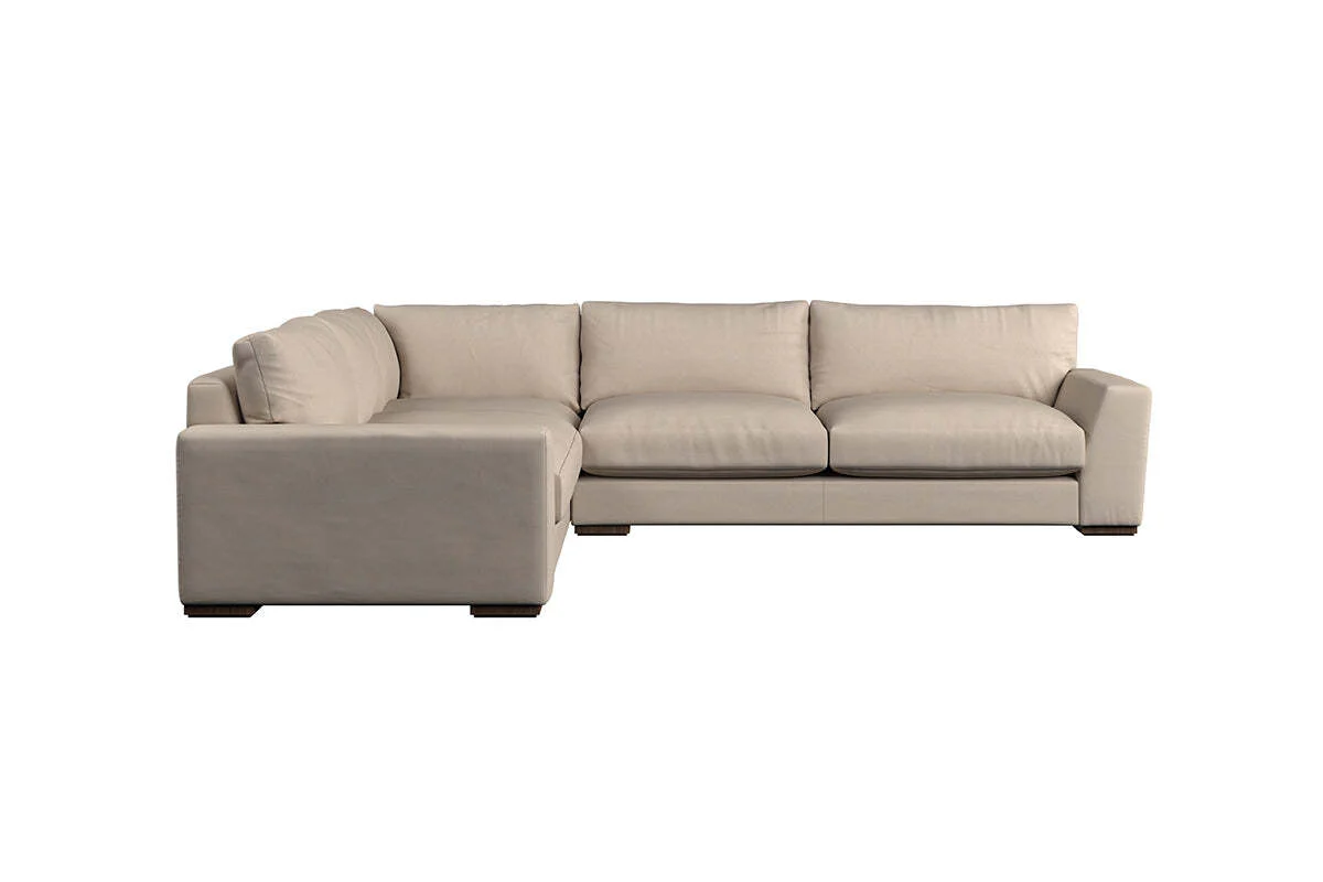 Guddu Large Left Hand Corner Sofa - Recycled Cotton Fatigue - Image 3