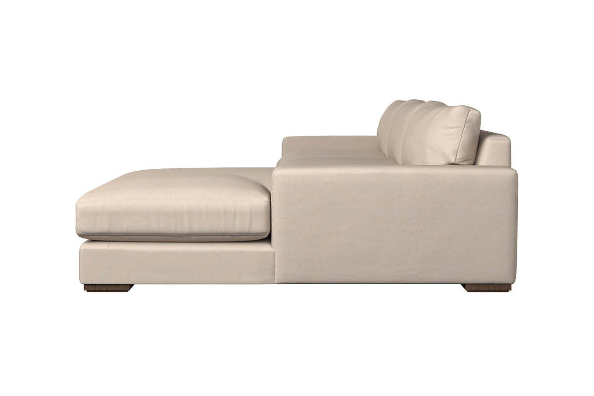 Guddu Large Right Hand Chaise Sofa - Recycled Cotton Seaspray - Image 4