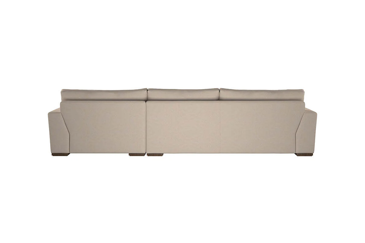 Guddu Large Right Hand Chaise Sofa - Recycled Cotton Stone - Image 5