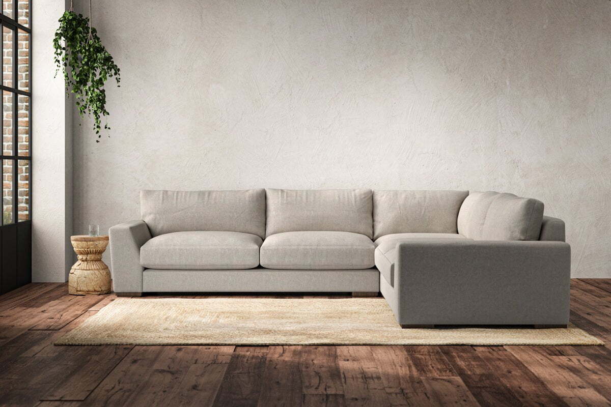Guddu Large Right Hand Corner Sofa - Brera Linen Natural - Image 2