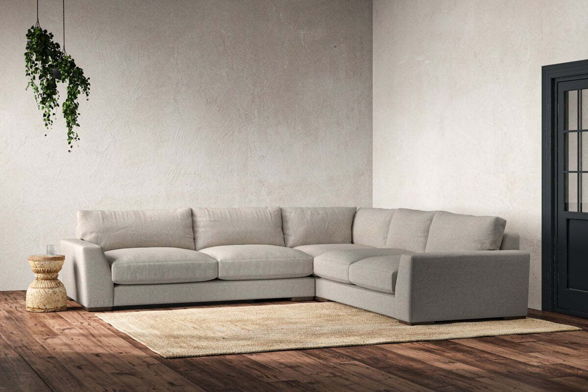 Guddu Large Right Hand Corner Sofa - Brera Linen Natural - Image 3