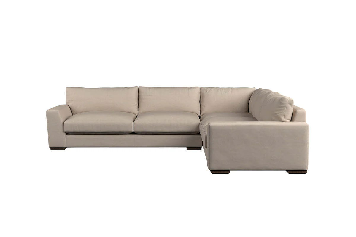 Guddu Large Right Hand Corner Sofa - Recycled Cotton Flax - Image 3