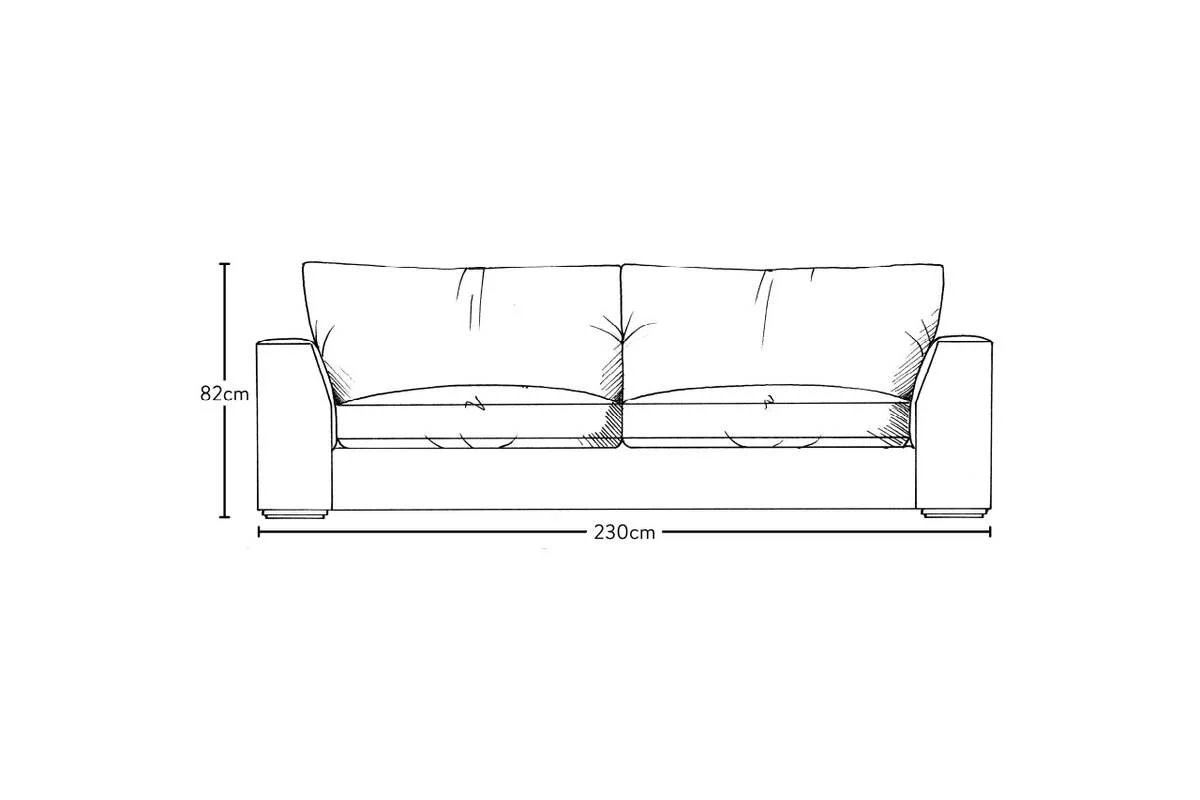 Guddu Large Sofa - Recycled Cotton Stone - Image 6