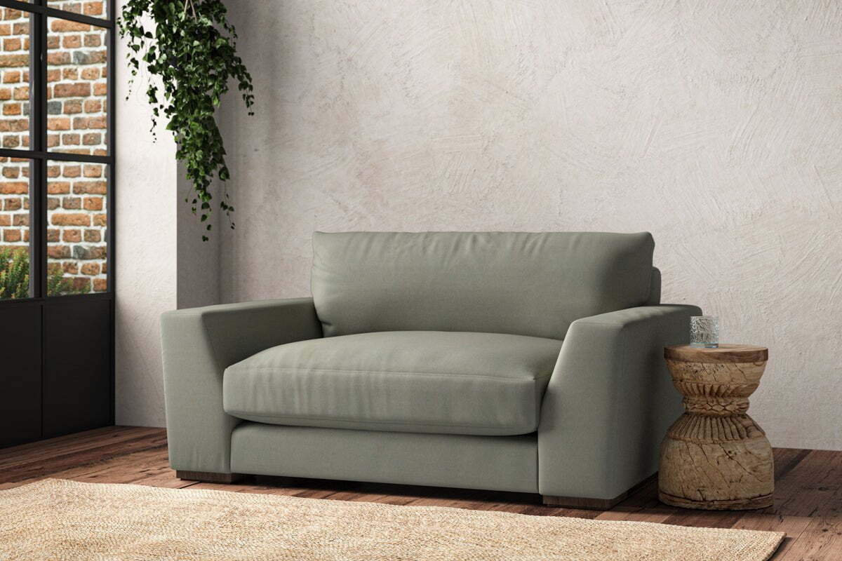Guddu Love Seat - Recycled Cotton Seaspray - Image 2