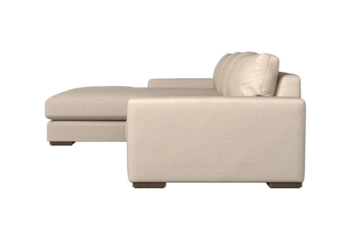 Guddu Medium Left Hand Chaise Sofa - Recycled Cotton Thunder - Image 4