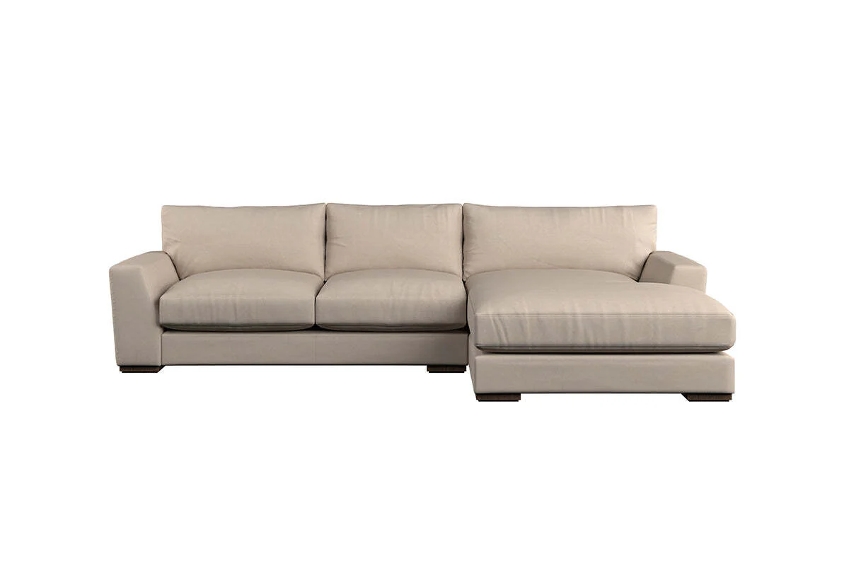 Guddu Medium Right Hand Chaise Sofa - Recycled Cotton Horizon - Image 3