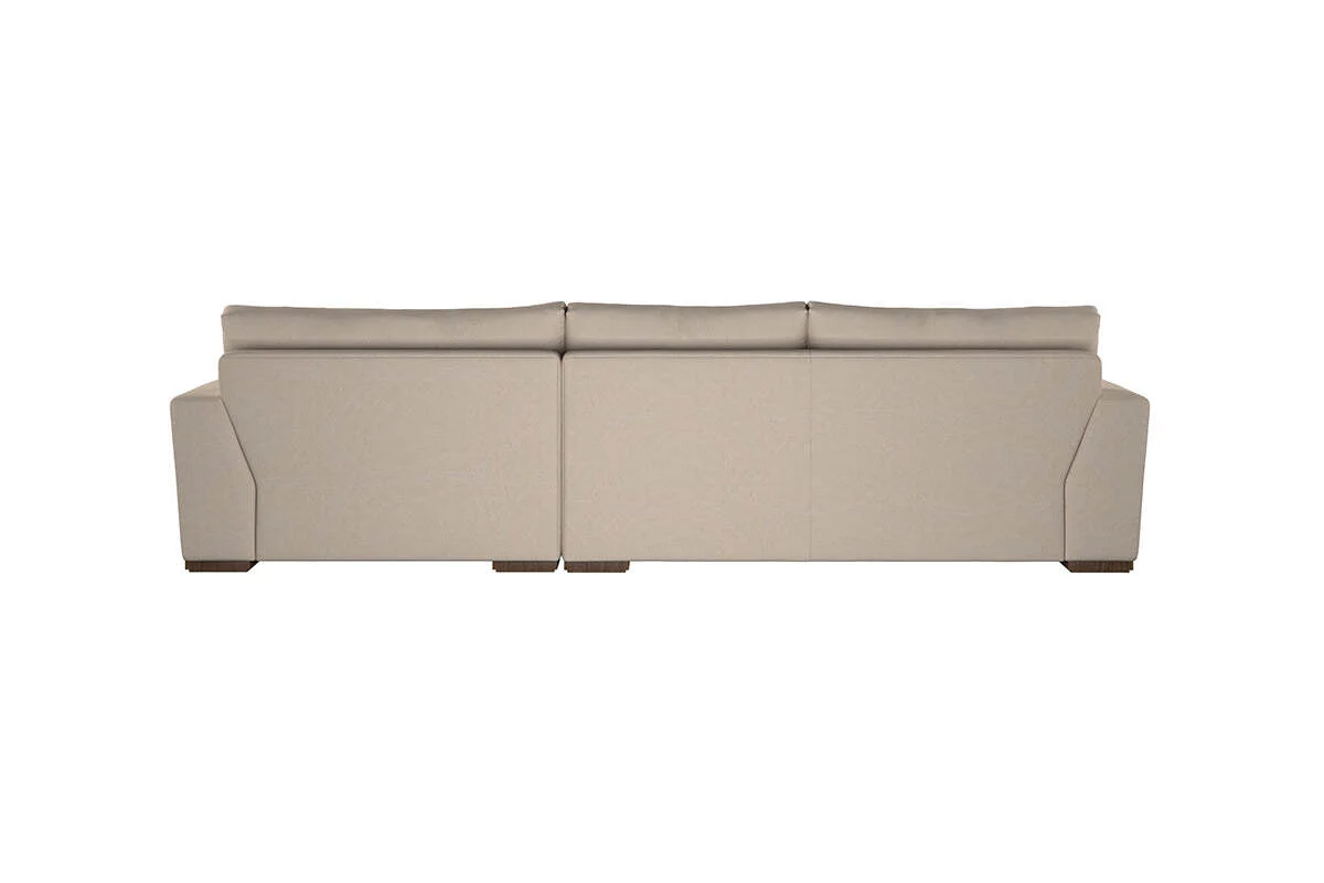 Guddu Medium Right Hand Chaise Sofa - Recycled Cotton Ochre - Image 5