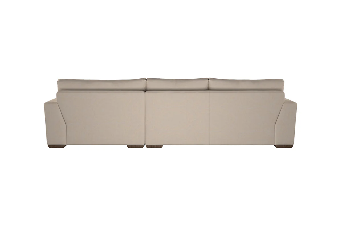 Guddu Medium Right Hand Chaise Sofa - Recycled Cotton Stone - Image 5