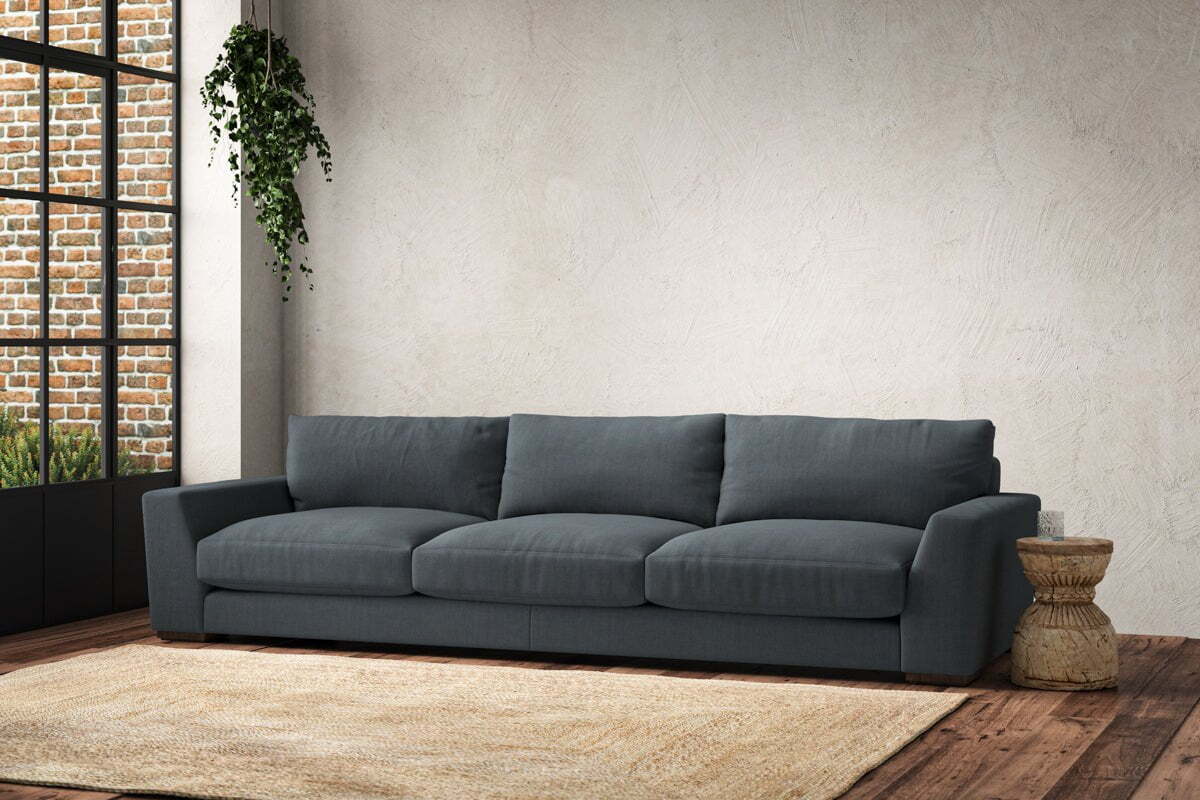 Guddu Super Grand Sofa - Brera Linen Dusk - Image 2