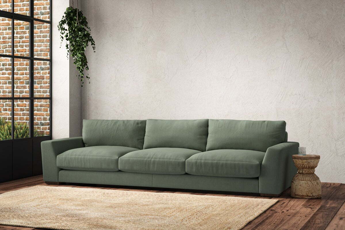 Guddu Super Grand Sofa - Brera Linen Jade - Image 2