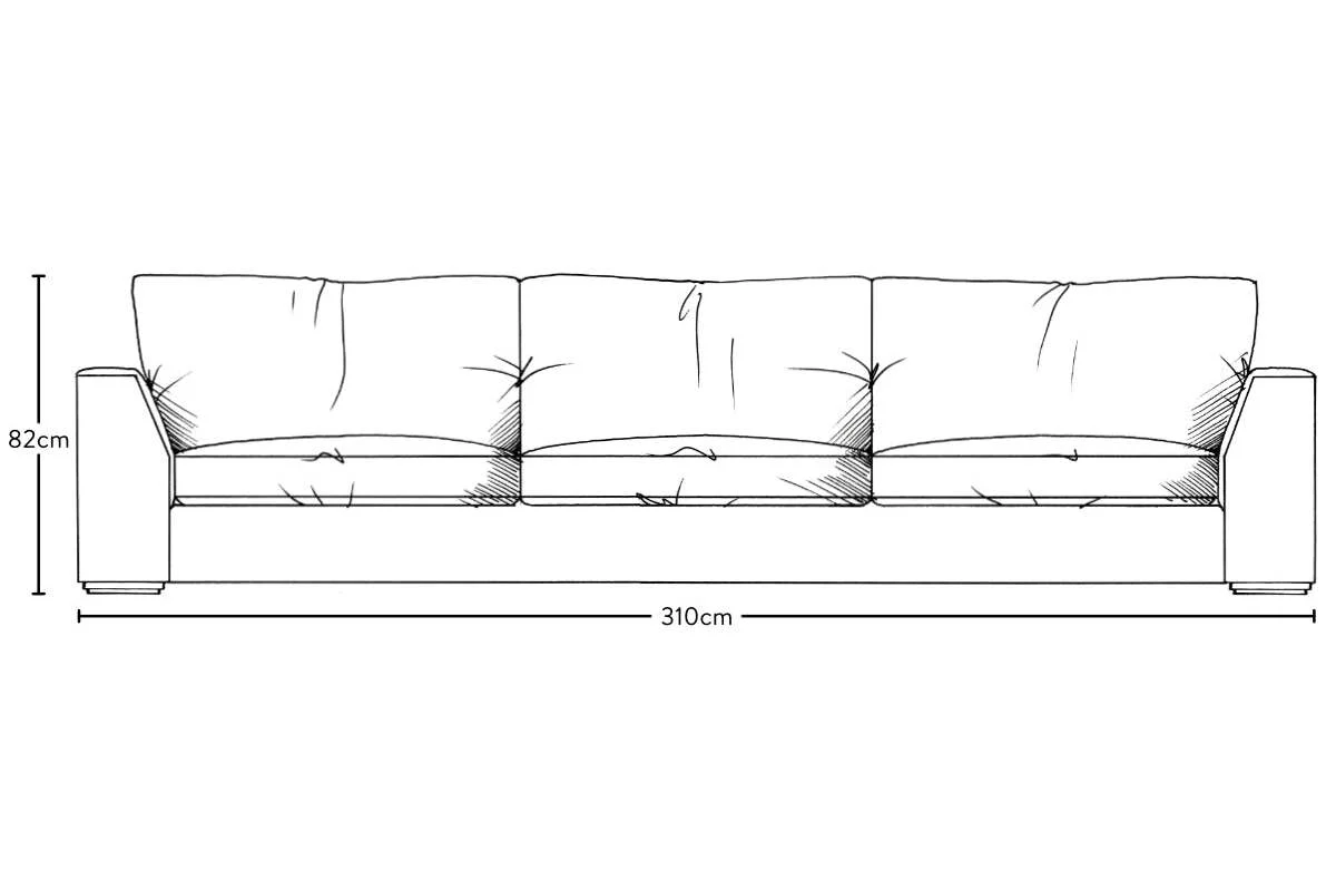 Guddu Super Grand Sofa - Recycled Cotton Seaspray - Image 6