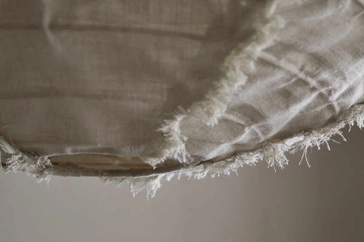 Hirana Linen Lampshade - Natural - Small - Image 5