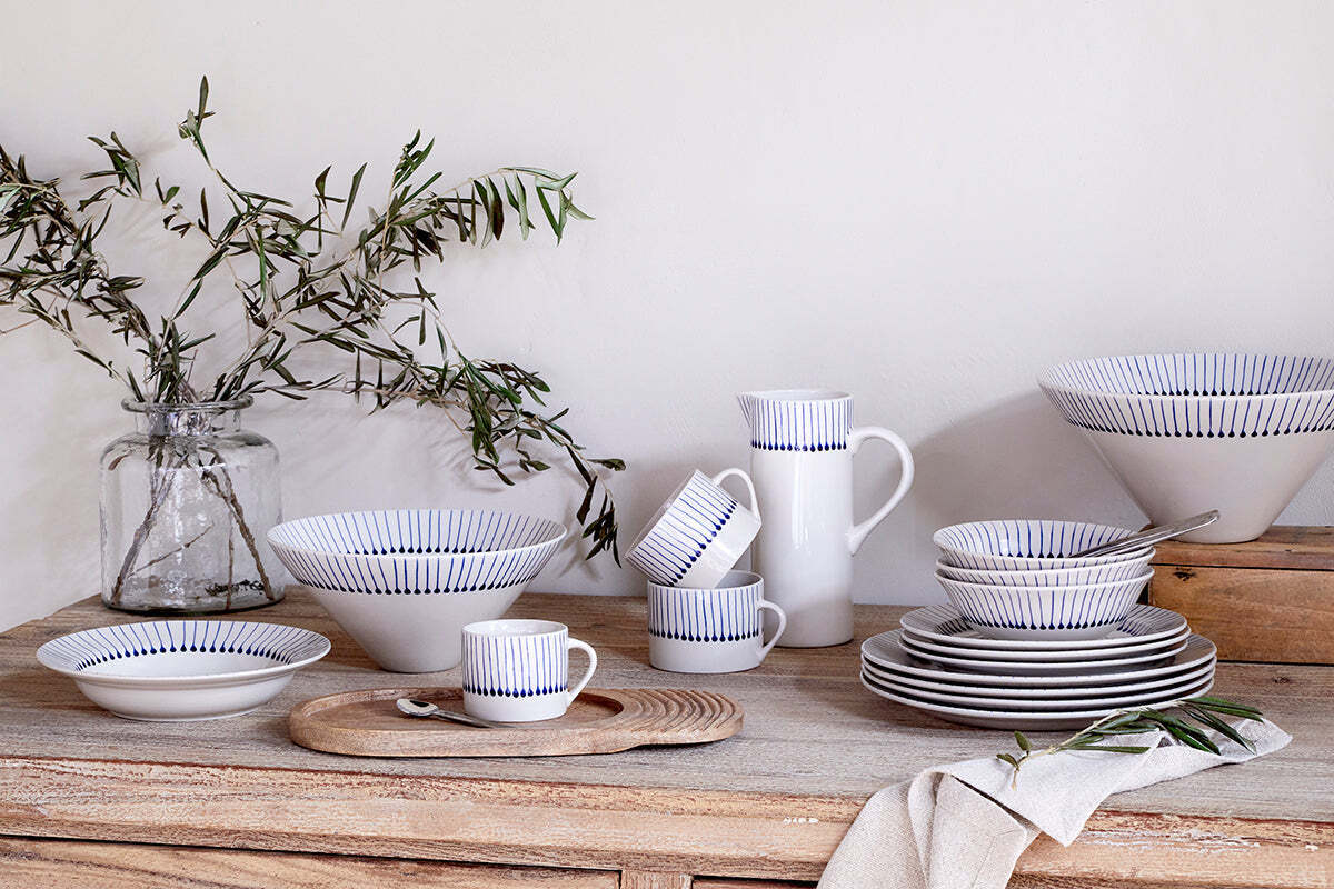 Iba Dinnerware Set - Indigo - (Set of 12) - Image 4