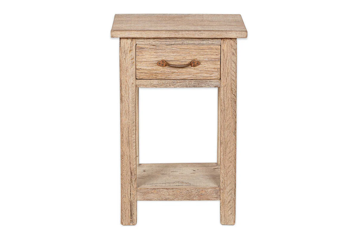 Ibo Reclaimed Wood Bedside Table - Natural - Image 5