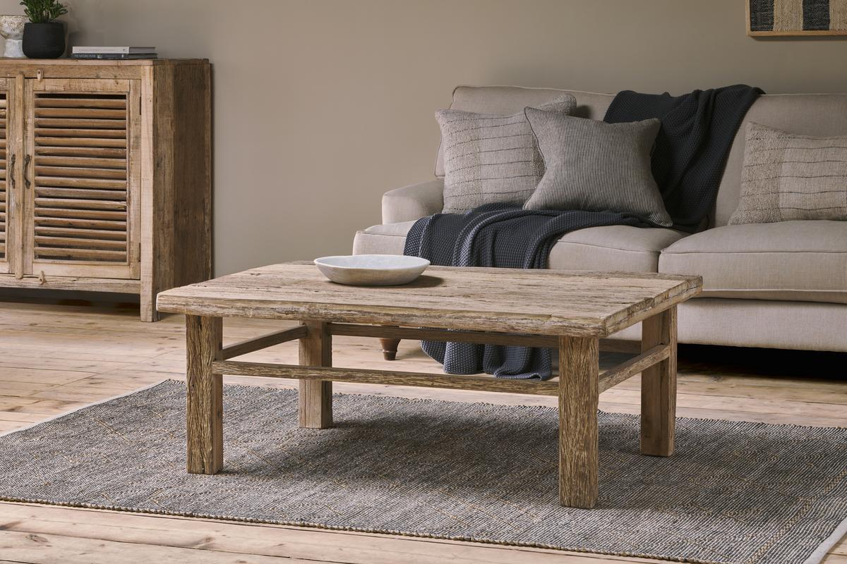 Ibo Reclaimed Wood Coffee Table - Natural - Image 2