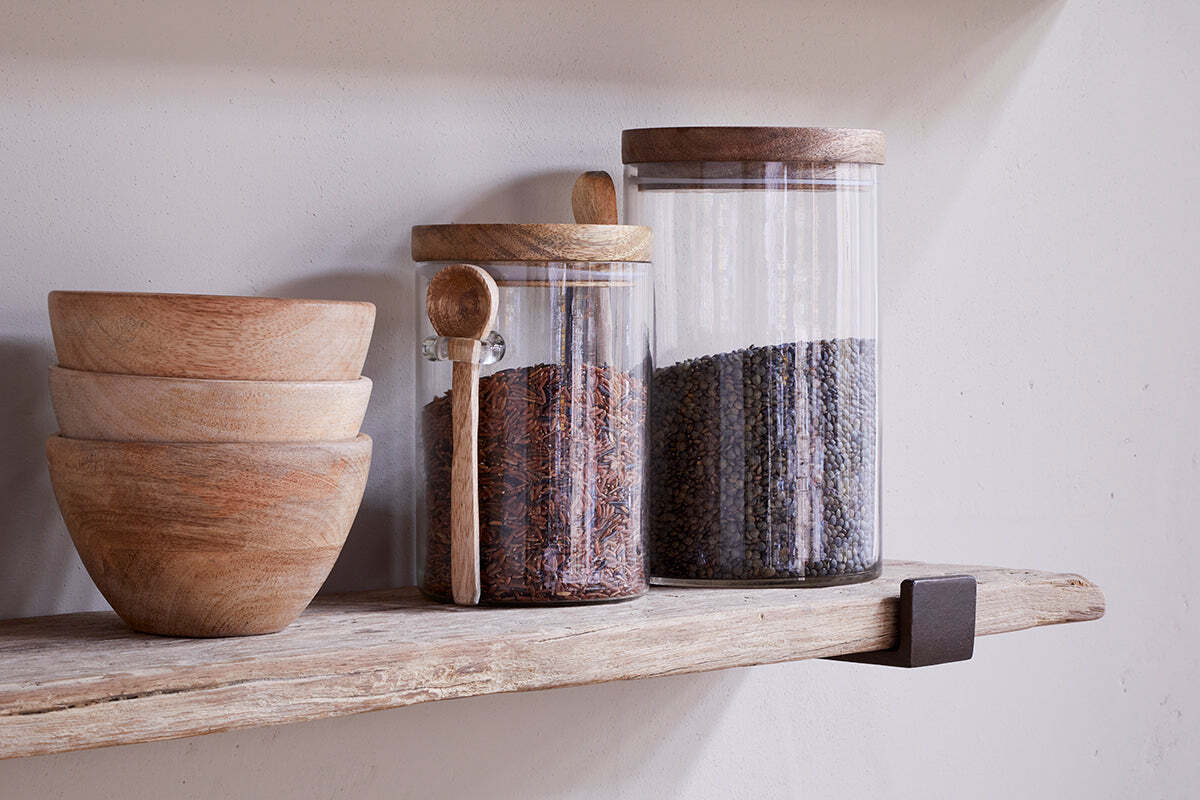 Ibo Reclaimed Wood & Iron Shelf - Natural - Image 3