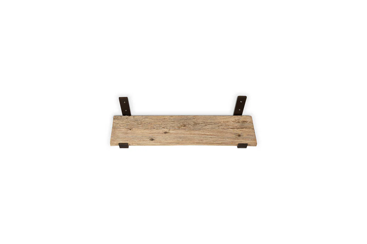 Ibo Reclaimed Wood & Iron Shelf - Natural - Image 9