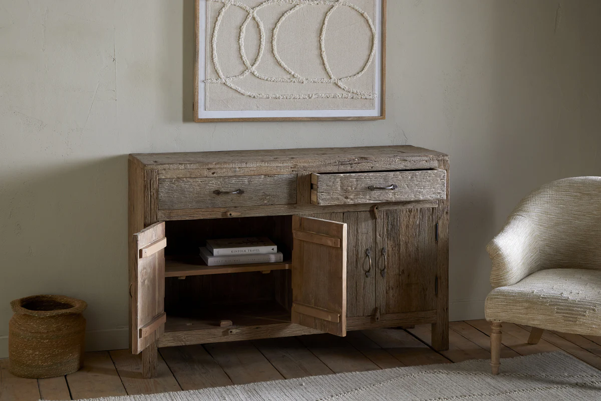 Ibo Reclaimed Wood Sideboard - Natural - Image 4