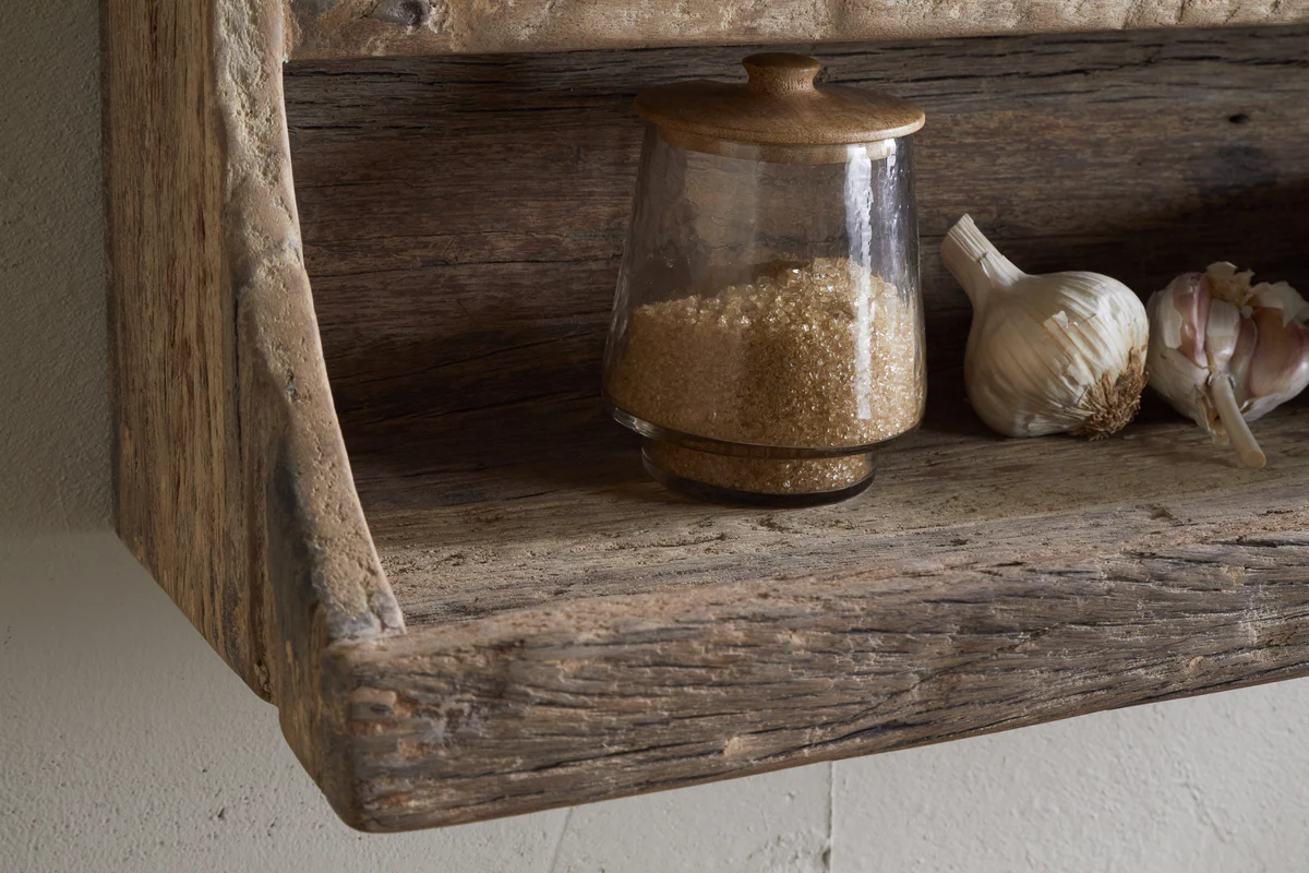 Ibo Reclaimed Wood Storage Shelf - Natural - Image 5