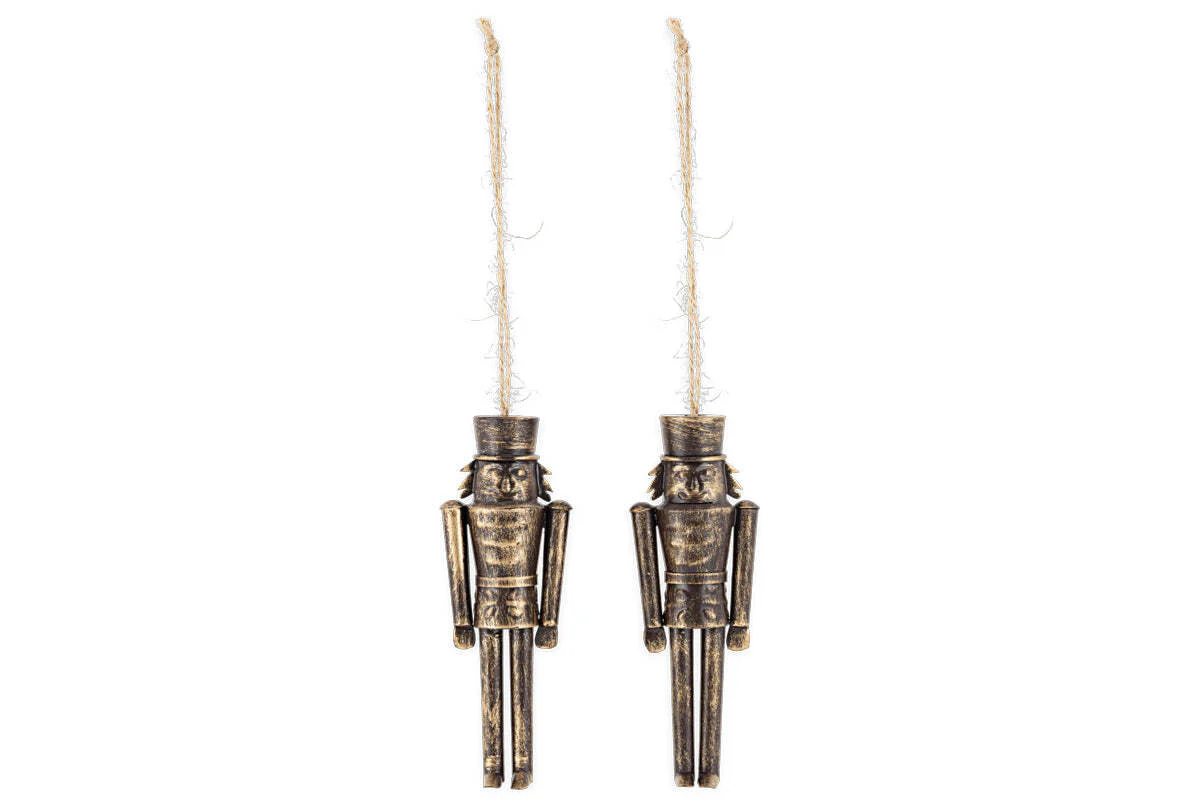 Imay Nutcracker Baubles - Antique Brass (Set of 2) - Image 3