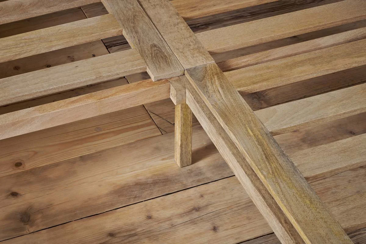 Indali Mango Wood Bed - Natural - Image 5