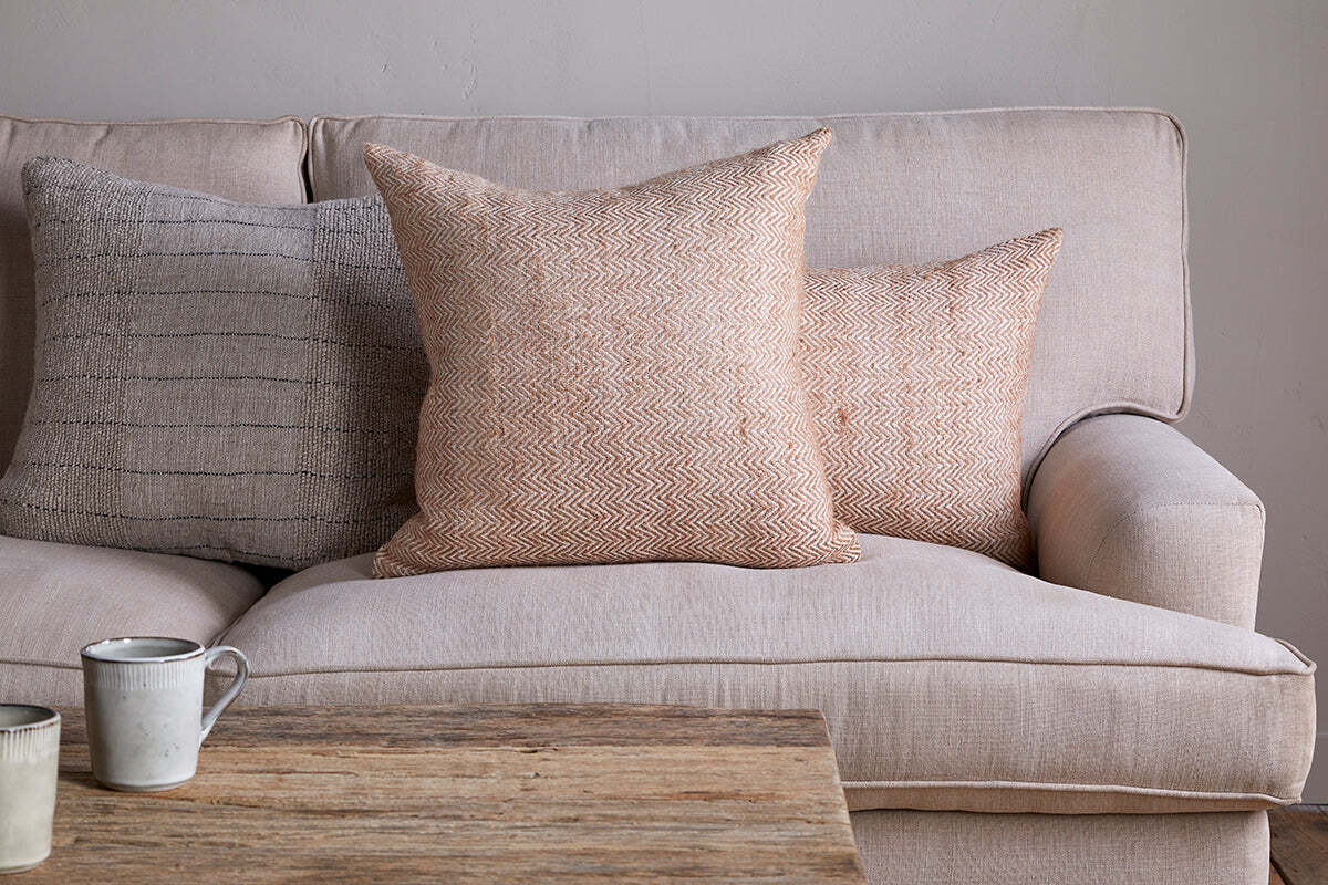 Indie Recycled Cushion Cover - Rust - Image 2
