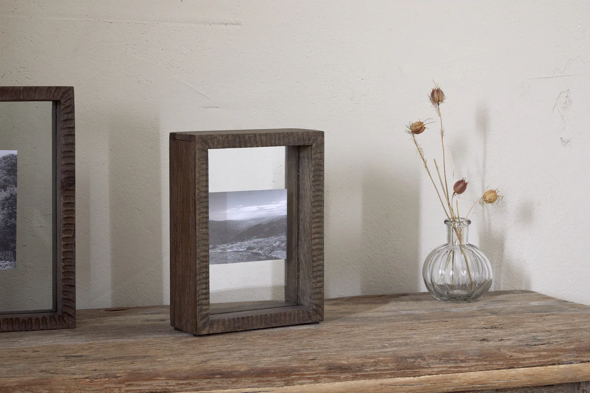 Indu Standing Mango Wood Frame - Dark Ash - Image 2
