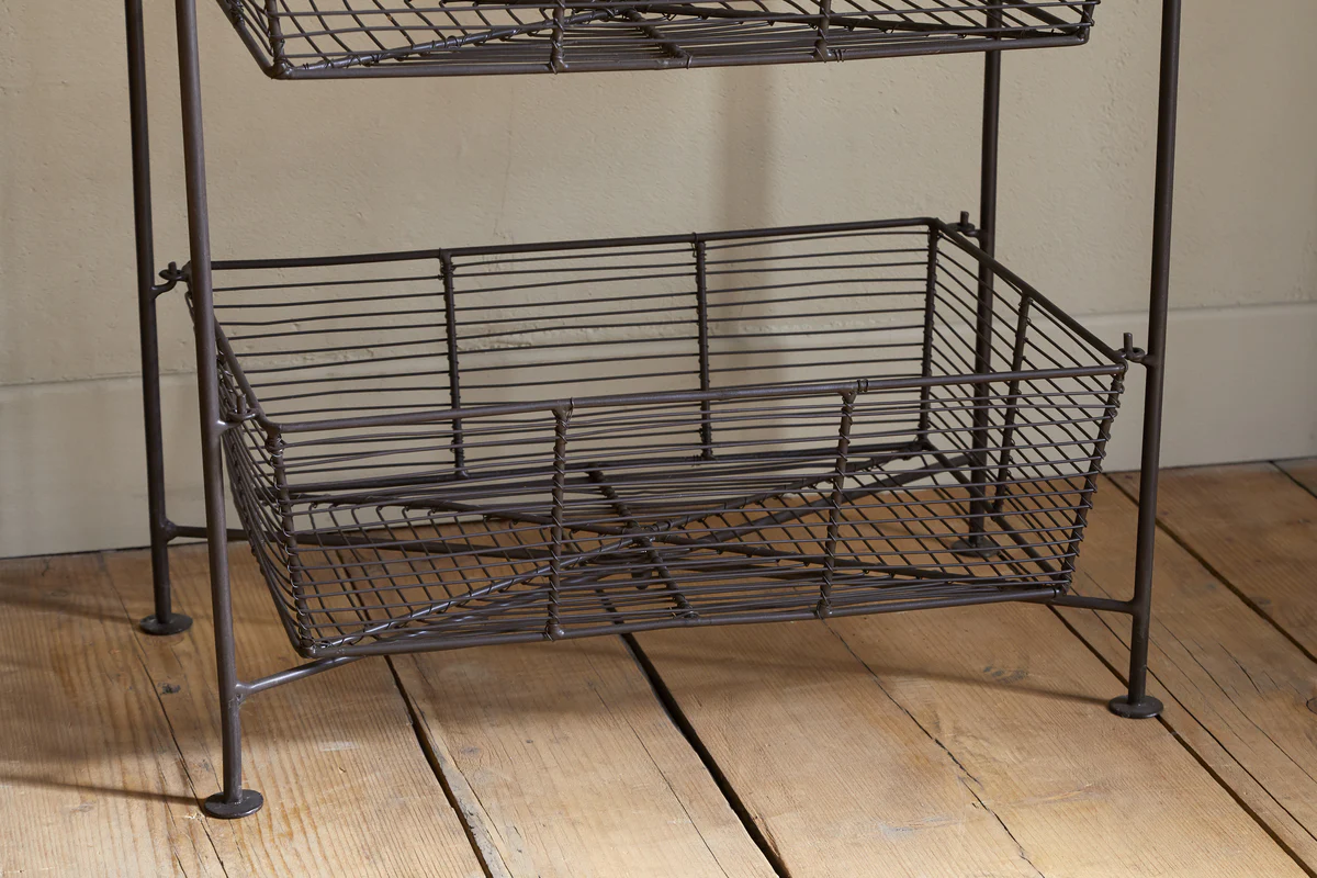 Inkollu Three Tier Storage Stand - Antiqued Brass - Image 4