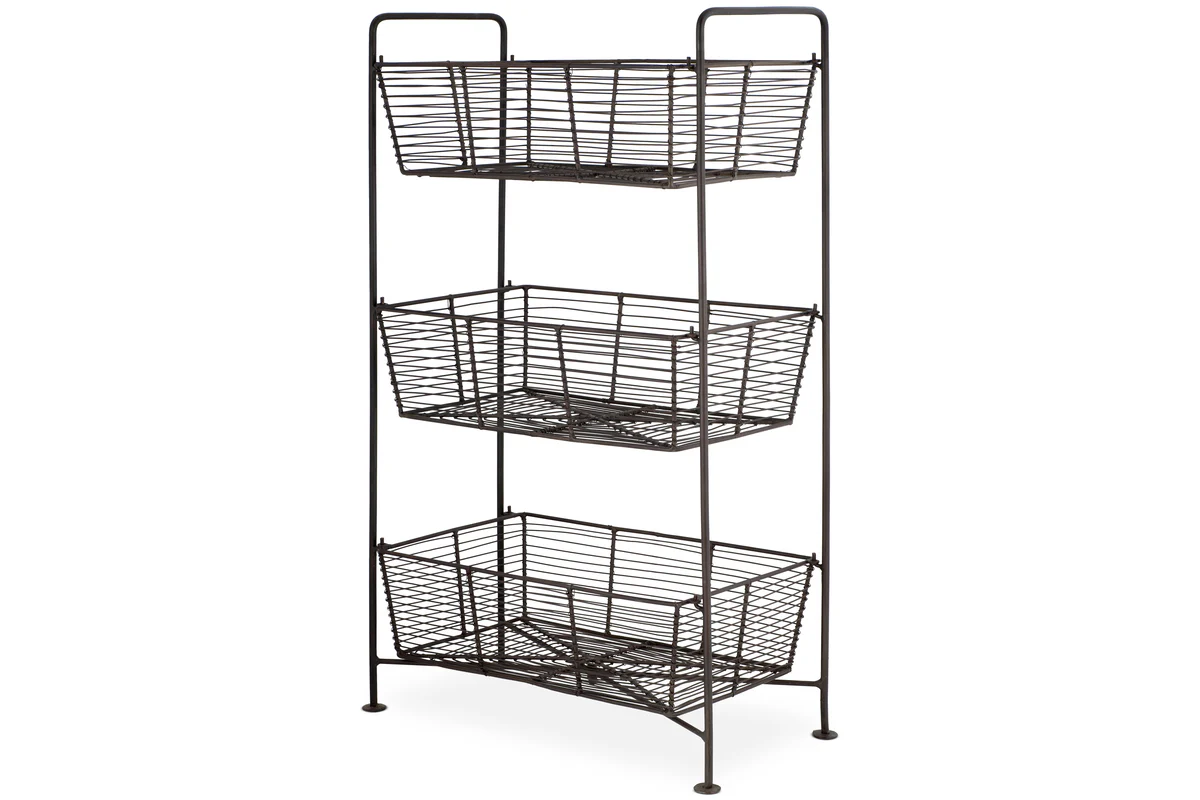 Inkollu Three Tier Storage Stand - Antiqued Brass - Image 8