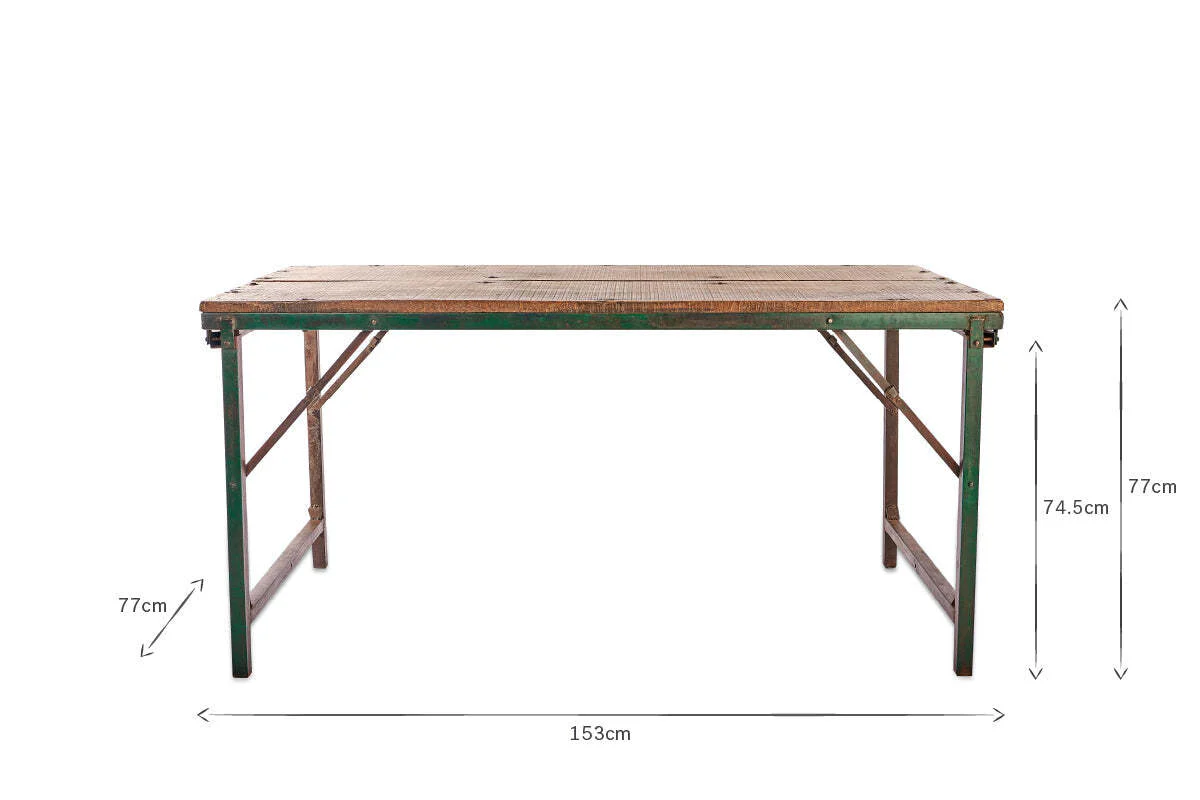 Ishan Reclaimed Folding Dining & Coffee Table - Image 7