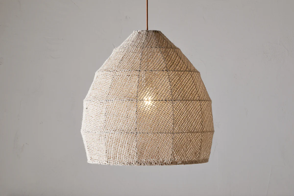 Jahari Woven Jute Pendant - Natural - Image 3