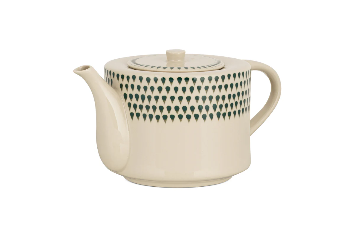 Juniper Drop 4 Person Teapot - Cream & Juniper - Image 5