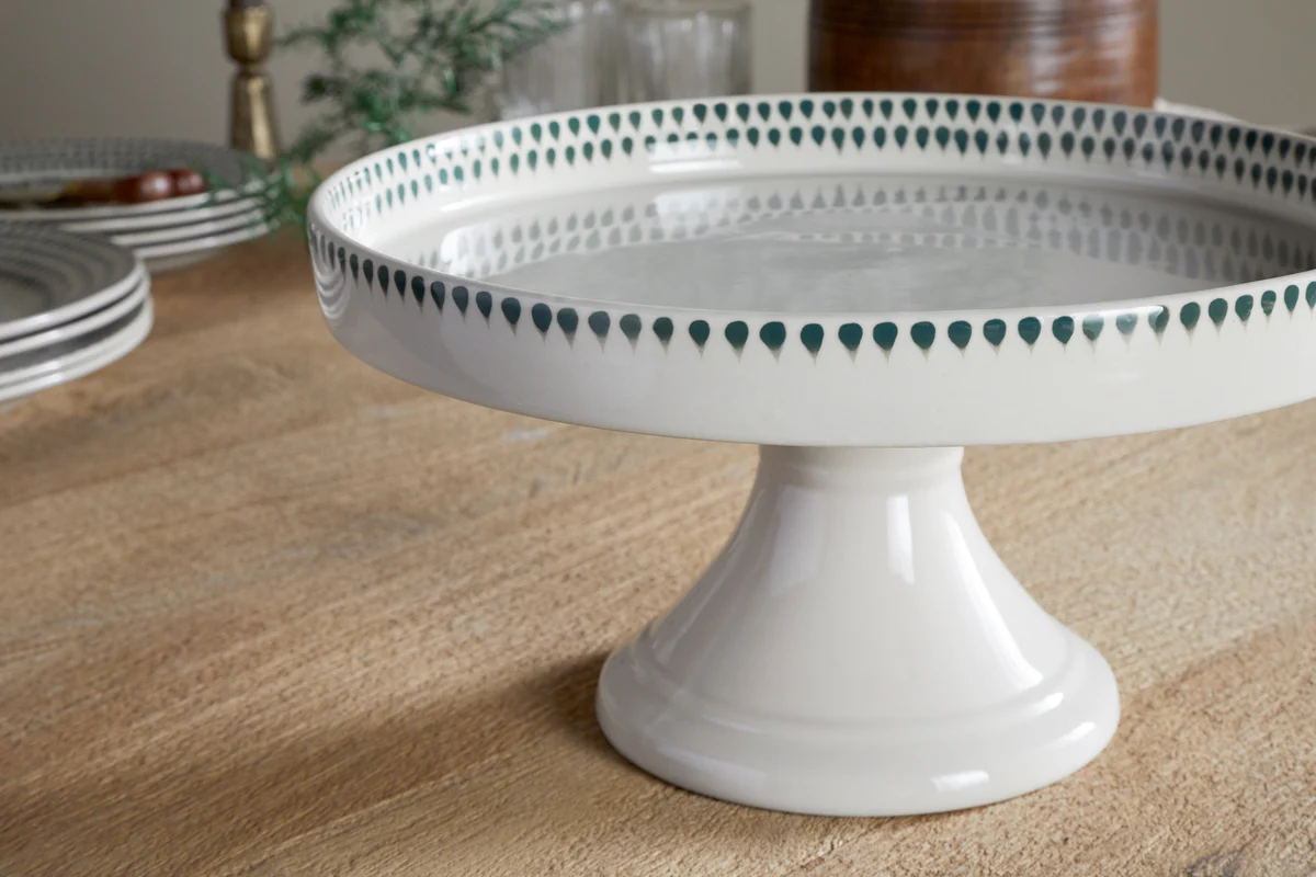 Juniper Drop Ceramic Stand - Cream & Juniper - Image 4