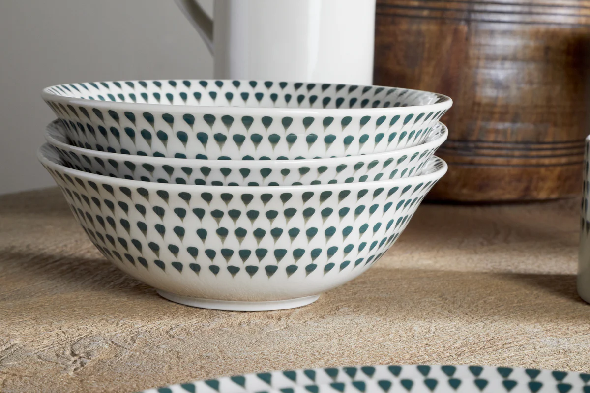 Juniper Drop Cereal Bowl - Cream & Juniper - Image 4