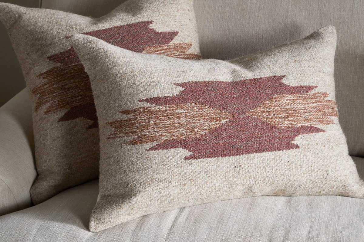 Kabir Wool Cushion Cover - Rust - Image 5
