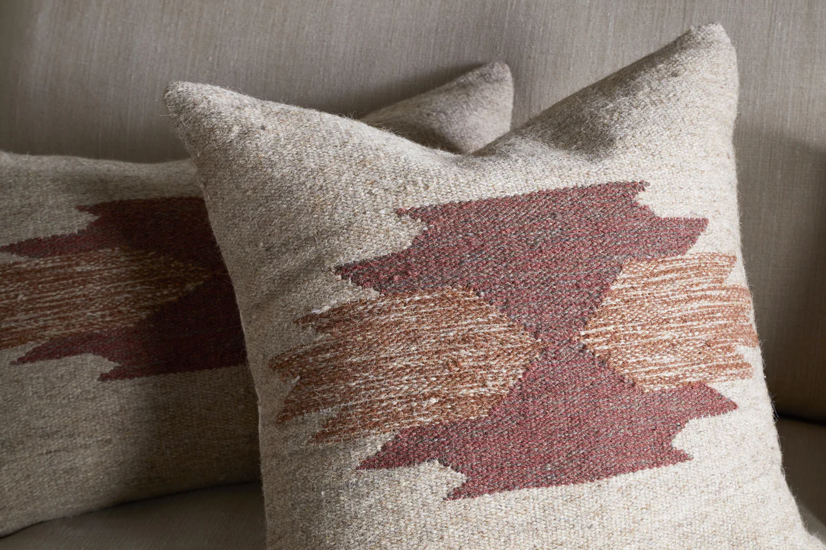 Kabir Wool Cushion Cover - Rust - Image 6