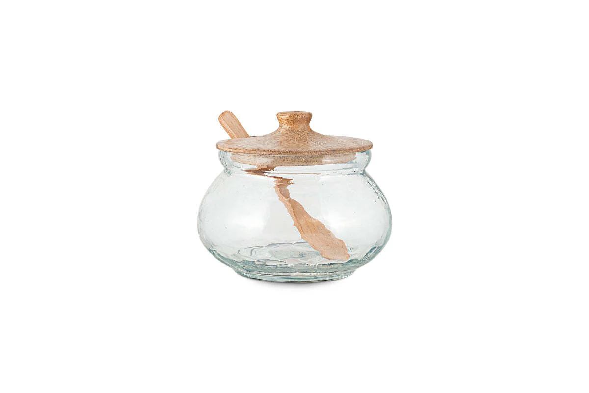 Kali Round Storage Jar - Natural & Clear - Image 7