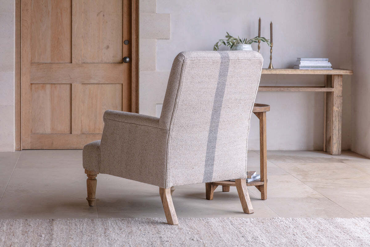 Kallu Wool & Cotton Occasional Chair - Natural - Image 3